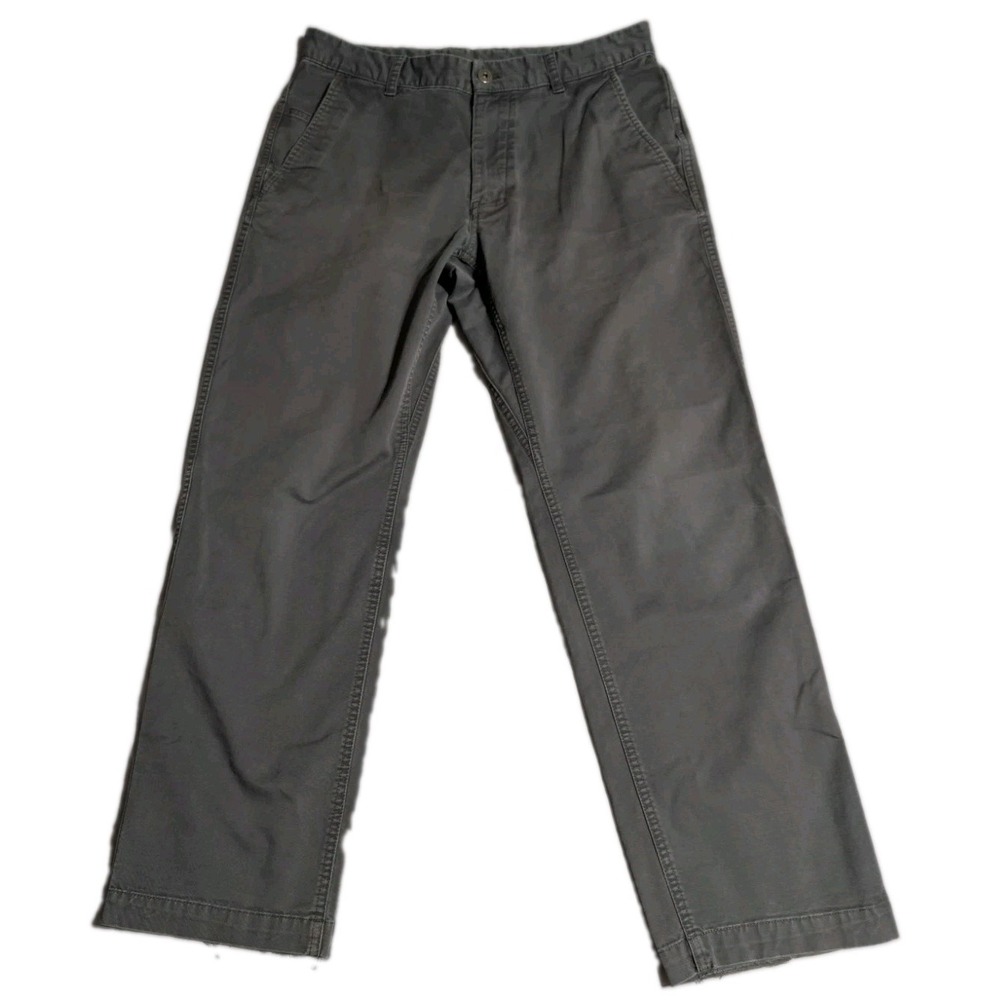 The North Face Pants Mens 32 Short Gray Cotton Blend Outdoor Hiking Distressed